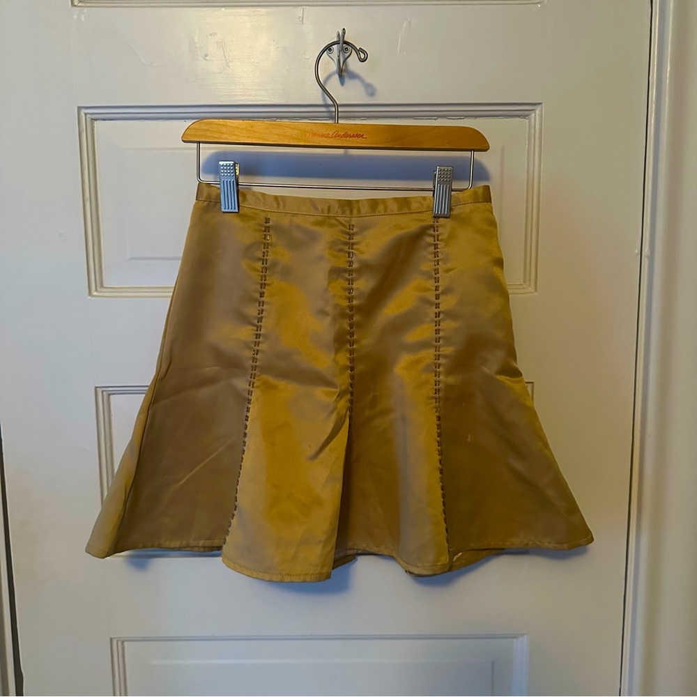 Gymboree girls size 9 gold skirt